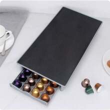Desktop Coffee Capsule Box Ironwork Double-Layer Storage Rack Can Hold 60 Pieces - Metal (iron) - View 2