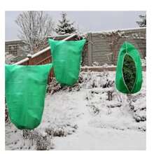 Thickened Non-Woven Fabric Plant Frost Cover With Drawstring And Zipper, Winter Warmth Protection Cover For Garden Plants And Greenery - Multicolor - View 8