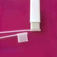 5/1pc Type-C Interface Protective Cover With Lanyard, Portable Protective Cap, Silicone Sleeve With Cord And Rope For Hanging And Tying, Data Cable Plug Dust Cover, Waterproof Plug Protective Sleeve - Multicolor - View 4