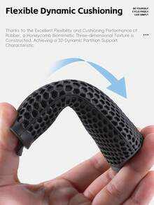 WEST BIKING 3D Printed Bicycle Handlebar Grips Soft Rubber Shock Absorbing Lightweight Waterproof And Non Slip Mountain Bike Accessories - Multicolor - View 5