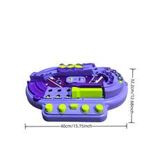 Children's Marble Racing Board Game, 2 Player Educational Track Toy, Suitable For Ages 3-14, Christmas, Halloween And Easter Holiday Birthday Gift - Mauve Purple - View 2