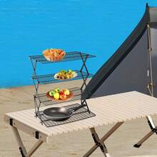 4-stufiges Campingregal Eisen faltbar, Outdoor Ablagegestell - Variante - Übersicht 9