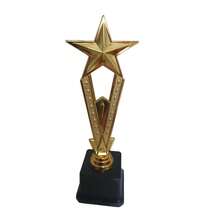 1 Gold Trophy Star Plastic Trophy Craft Souvenir Singing And Dancing Competition Award Trophy School Award Supplies - Multicolor - View 4