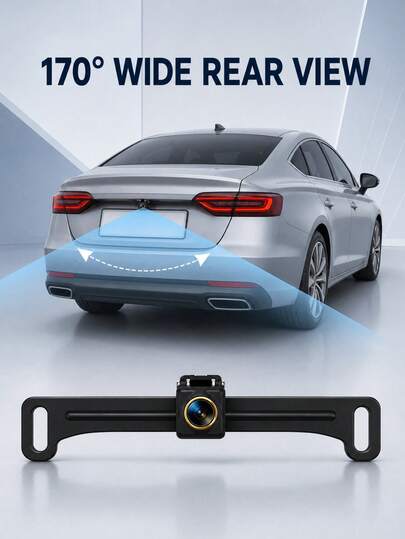 XE.Meraki Backup Camera, AHD 1080P Metal 170 Degree Wide Angle Rear View Reverse Camera, PMD2A-S Clear Night Vision IP68 Waterproof Reverse Rear View Camera, Suitable For Cars, Vehicles, SUVs, RVs, Automotive Accessories