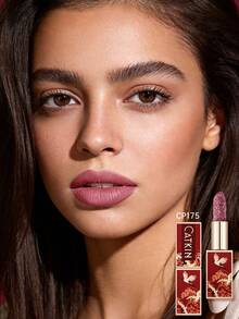 CATKIN Rouge Matte Engraved Lipstick, Waterproof Long-Lasting Satin Smooth CO175 Lotus - CP175 - 查看 3