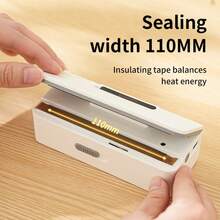 TOUCHBeauty Magnetic Sealing Machine, Portable Sealing Machine, Rechargeable Mini Heat Sealer, Large Digital Display, Front Lock, Magnetic Mini Sealing Machine, Suitable For Various Bag Types, Portable Magnetic Sealing Machine For Camping And Picnic - Multicolor - View 2