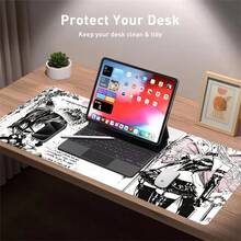 Dark Gothic Style Girl Desk Mat Anime Mousepad Computer Gamers Lock Edge Mouse Pad Gaming E-Sports Keyboard Pads - View 3