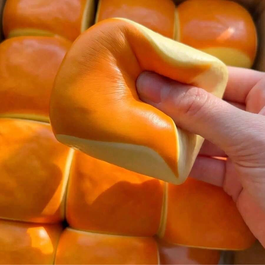 1 pieza Pastel cuadrado hawaiano de tacto súper suave, textura suave con rebote lento, adecuado para adolescentes y adultos, ideal para concentración y relajación en la oficina y el estudio, juguete squishy súper suave para la punta de los dedos con aroma a leche, juguete antiestrés para apretar para la ansiedad y la inquietud, suave, húmedo, elástico y con rebote Q - Multicolor - Ver 1
