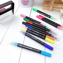 多色雙頭馬克筆 12/18/24/36色 防水不滲色 手繪塗鴉藝術繪畫彩色筆 - 馬克筆 - 查看 6