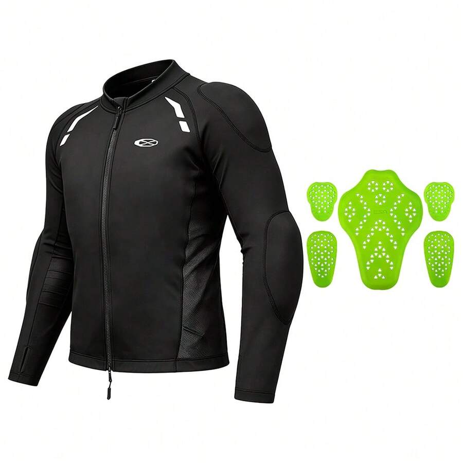 Men's Motorcycle Riding Armor & Protective Gear Set, Motorcycle Riding Protective Equipment, Includes Chest, Back And Elbow Protection, Summer Armor, Outdoor Sports Essential, Exclusive Gift For Male Riders - Multicolor - View 1