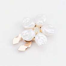 1Pc/2/3/4Pcs Petal Alloy Detachable Button Cover, 3cm/1.18in Elegant Cuff Collar Decoration Button, Women's Shirt Set, Elegant No-Sew Button Cover Set - Multicolor - View 7