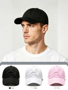 1pc/2pcs Unisex Solid Color Baseball Cap Dad Hat Baseball Cap Suitable For Daily Casual Hiking Climbing Skiing Fishing Rock Climbing Or Travel Decoration - Multicolor - View 9
