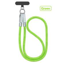Tzlrxl 2合1編織手機掛繩與快充線，防丟 crossbody 跨肩背帶，USB-C 轉 USB-C PD 60W 供電，耐用尼龍編織，適合旅行與日常使用 - 綠色 - 查看 8