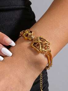 Dark Gothic Style Exaggerated Skull Bracelets - Creative And Quirky Skeleton Bracelets - Bracelet - View 6