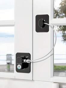 1pc No Drilling Window Locks, Multi-Functional Cabinet/Door/Window/Refrigerator Lock, Home Decor Gift - Multicolor - View 4