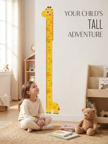 Unicorn/Giraffe/Dinosaur Height Measurement Wall Sticker - Creative Cartoon Growth Record Sticker, Home Decor, Easy-To-Remove Self-Adhesive Wall Decal, Vinyl Material, Suitable For Bedroom, Classroom And School, Back To School Season, Holiday Decoration, Birthday Gift - Multiple Styles - View 5