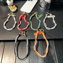 Summer Dopamine Cute Creative Colorful Braided Wrist Strap Universal Style Anti-Drop Anti-Loss Super Strong Durable Hand Strap Lanyard For Phone Bag Camera Pendant Suitable For Phone Case Lanyard - Multicolor - View 2