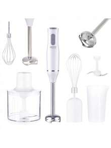 CAMRY Hand Blender Set, Immersion Blender With Milk Frother, Multi Blender Kit - 500W (Max 800W), Chopper, Whisk, Frother Attachment - EU E Type Plug(220-240V) - View 4