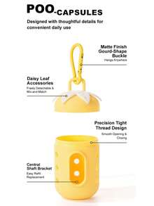 PVC Dispenser/1 Box + 120 Garbage Bags/1 Box/120 Garbage Bags. This Portable Stroller Garbage Bag Dispenser Storage Box Uses Thickened, Scented Printed Plastic Bags, Suitable For Outdoor Travel, Strollers, Cars And Home Use. Also Suitable For Pets. - Multicolor - View 6