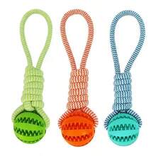 This Rubber Chew Ball Is Specially Designed For Dogs, Durable And Wear-Resistant, Helping To Clean Dog Teeth. The Ball Can Also Be Filled With Treats. Pink And Other Colors Of Toys Provide Different Happy Experiences For Dogs. - Multicolor - View 2
