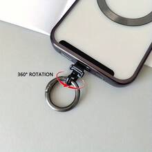 A Rotatable Metal Clip, A Mobile Phone Fixing Gasket, Which Can Be Connected To Mobile Phone Lanyard Decorations. It Is Suitable For All Kinds Of Smartphones. It Is Ultra - Light And Ultra - Thin, Tough And Elastic., Mobile Phone Holder, Decorative - Multicolor - View 10
