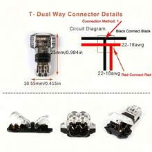 10pcs T2 Snap-In Wire Cable Connectors, No-Strip Quick Terminal Connectors, Automatic Plug Electrical Accessories - Multicolor - View 4