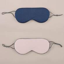 1 buah Masker Mata Dua Sisi Hangat/Dingin, Bahan Sutra Es Bernapas untuk Pendinginan Musim Panas/Isolasi Kehangatan untuk Musim Dingin, Masker Mata Tidur dengan Penghalang Cahaya, Perlindungan Mata Tanpa Tekanan - E - View 10