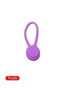 1 buah Pengatur Kabel Magnetik Kreatif Multi-Warna Baru, Klip Kabel Magnetik Silikon, Penggulung Kabel, Pengikat Kabel, Magnet Kulkas, Klip Penyimpanan, Pengatur Kabel Multifungsi Minimalis Universal - MultiWarna - View 6