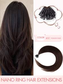 奈米接髮真人髮 Balayage 挑染 奈米環珠預黏接無縫接髮 女用 冷融合接髮棒 真人直髮 微奈米環珠髮片 真人接髮 女用萬聖節造型 - 彩色 - 查看 45