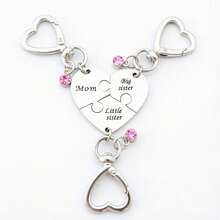 3pcs/Set Women's Keychain Set Mother And Daughter Keychain Set Family Keychain Set Birthday Gift - Multicolor - View 3