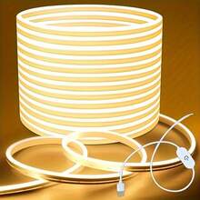 شريط إضاءة LED باللمس، مناسب لديكور غرفة النوم والاحتفال بالذكرى السنوية وعيد الميلاد والهالوين وديكور العطلات، من 99.97 سم إلى 5.0 م، خيارات أبيض دافئ ومتعدد الألوان - بدون بطارية - متعدد الألوان - مشاهدة 10