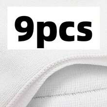 9pcs Premium Face Towel Set - Quick Dry - Ultra-Fine Coral Fleece Fiber Soft - High Absorbency - Multi-Purpose, Can Be Used As Bath Towel, SPA Towel, Face Towel And Hand Towel - Multicolor - View 10