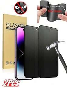2pcs Matte Privacy Screen Protector, Full Screen Anti-Peeping Film Compatible With Iphone, Waterproof, Shockproof, Anti-Drop, Anti-Scratch, Anti-Fingerprint, Compatible With Phone Case Without Interference. Compatible With Iphone 17/17Pro/17ProMax/16/16 Plus/16 Pro/16 Pro Max/15/15 Pro/15 Plus/15 Pro Max, Ideal Gift For Birthday, Family And Friends. - Black - View 42