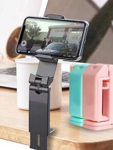 Seka Paul Universal Airplane Phone Holder, Desktop Hands-Free Phone Stand, Supports 360-Degree Rotation, Pocket-Sized, Essential Aviation Travel Accessory, Phone Charm, Airplane Accessory, Summer Camping Gear - Black - View 2