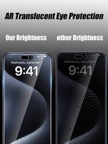 2pcs 360° Full Coverage Privacy Screen Protector, Anti-Peeping, Privacy Protection, Edge-To-Edge Fit, Resists Daily Sharp Object Contact, Effectively Prevents Scratches, Reduces Friction Damage From Keys And Other Items, Handles Mild Drop Impact, Compatible With IPhone Duo/18 Promax/18 Pro/18/17E/17 Pro Max/17 Pro/17Air/17/16 Pro Max/16 Pro/16 Plus/16/15 Pro Max/15 Pro/15 Plus/15/14/13/12/11 And Other Models. - Black - View 3