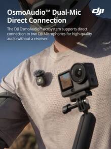 dji Osmo Action 6 Action Camera, Easy For Selfies And Framing, 4K Video Recording, Lightweight Handheld Design, Perfect For Vlog Creation And Travel Recording - View 3