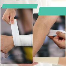 White Athletic Tape, Super Strong Easy Tear, No Residue, Suitable For Athletes, Sports Coaches, Applicable For Baseball, Tennis, Gymnastics And Boxing Sports - White - View 2