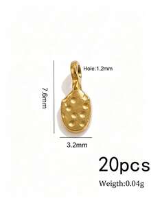 20/40pcs Hammered Stainless Steel Charms For Jewelry Making, Textured Pendants For DIY Necklace Earring Making Supplies - Pendants - View 27
