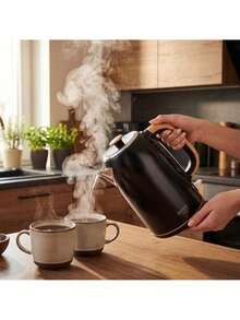 CAMRY Metal Electric Kettle With Strix Controller, Stainless Steel Kettle - 1.7L, Boil-Dry Protection, Auto Shut-Off, Fast Boil - EU E Type Plug(220-240V) - View 4