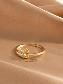 European And American Fashion Minimalist Cute Exquisite Swan Ring - Gold - View 3