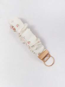 Sweet Women's Daily Gift Chiffon Printed Elastic Hair Tie Wrist Keychain, Multi-Purpose Key Holder And Bag Charm, Suitable For Keys, Phones, ID Badges, Great For Holiday Gifts - Multicolor - View 15