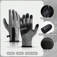 Kyncilor Vilico Winter Warm Gloves, Unisex, Zipper Style Comfortable Ski Gloves - Multicolor - View 10