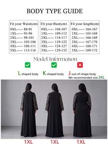 SUPGIR Plus Size Women's Mandarin Collar Long Sleeve Handmade Rhinestone Satin Evening Dress Black Spring Fall - Black - View 9
