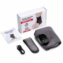 Hailicare Cordless Heated Foot & Ankle Massager, Rechargeable Vibration Wrap For Tired Feet, Portable Relief - Grey - View 14