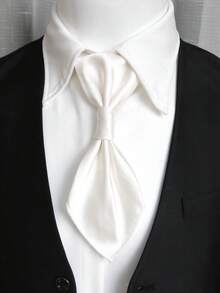 1pc Men's Small Tie Suitable For Business Casual Party Street Daily Wear Gift - Multicolor - View 2