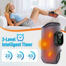 Hailicare Cordless Heated Foot & Ankle Massager, Rechargeable Vibration Wrap For Tired Feet, Portable Relief - Grey - View 6