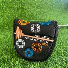 Golf Mallet Putter Cover, Magnetic Closure PU Leather Headcover For Golf Clubs, Embroidered Design, Protective Putter Head Cover For Men Women - ODY - View 6