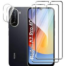 4 قطع واقي شاشة زجاجي مقسى ل- Redmi 17 / 17 5G / 17C / A5 / A7 Pro 4G / 5G / Note 17 5G، واقي شاشة عالي الدقة ثلاثي الأبعاد، واقي عدسة الكاميرا الخلفية، فيلم واقي عدسة الكاميرا - شفاف - مشاهدة 3