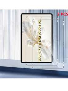 2pcs Premium Tempered Glass Screen Protector For Xiaomi Honor Pad V9/ Pad 10 /Pad 9/Pad X9a/Pad X8a/Pad X8b/ Pad X7 /Magic Pad 4/ Magic Pad 3 / /Magic Pad 2 / -HD High Definition, Anti-Scratch, Touch Sensitive, Precise Fit - Clear - View 5