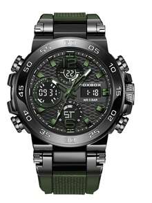 LIGE Men's Sports Watch Fashion Dual Display Luminous Alarm Waterproof Electronic Watch - Black - View 13